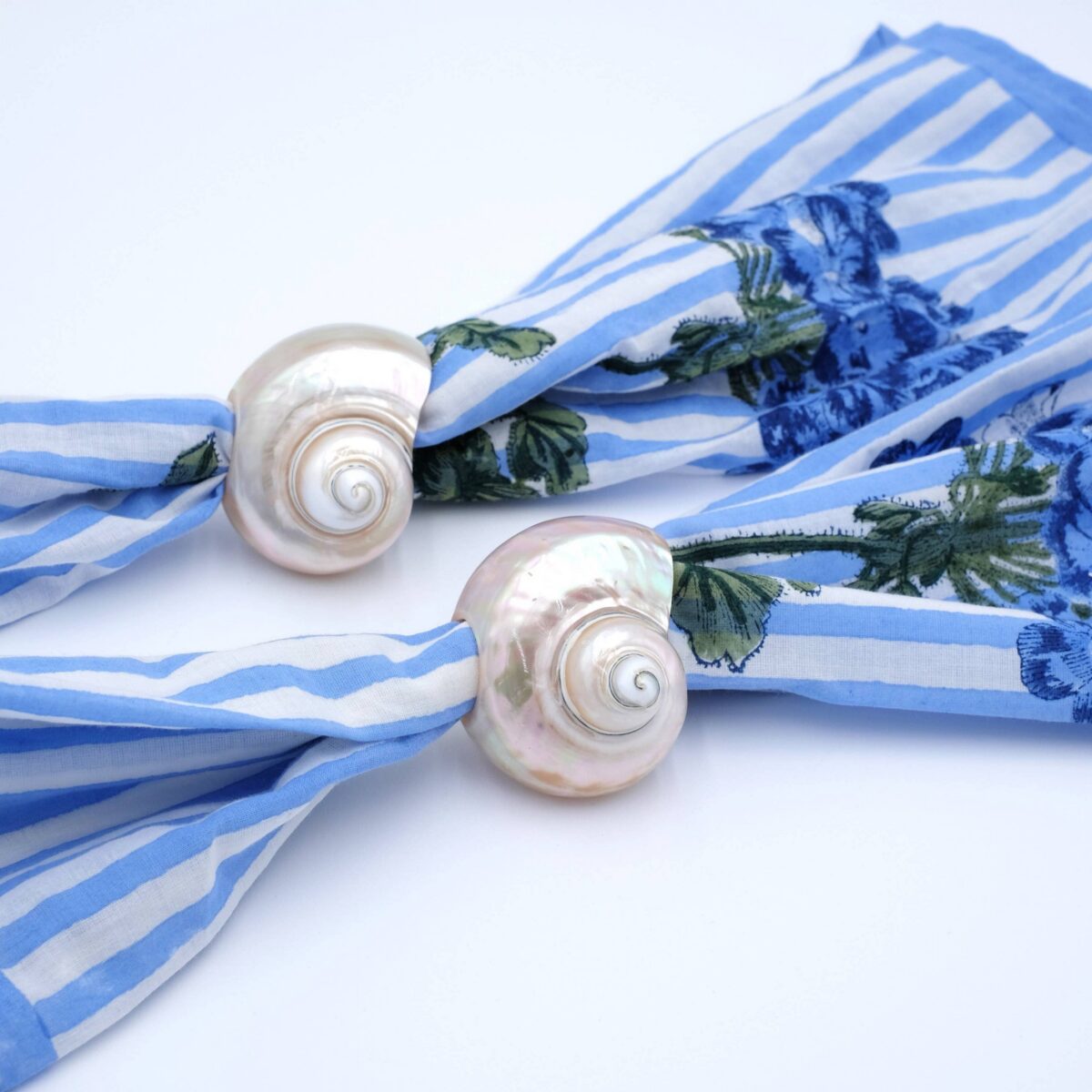 Natural Seashell Napkin Rings Set of 4