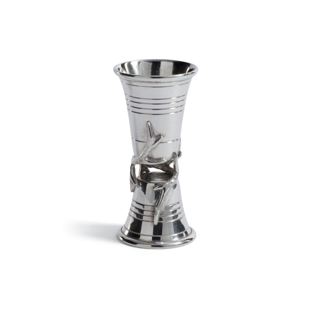 Antler Detail Pewter Jigger